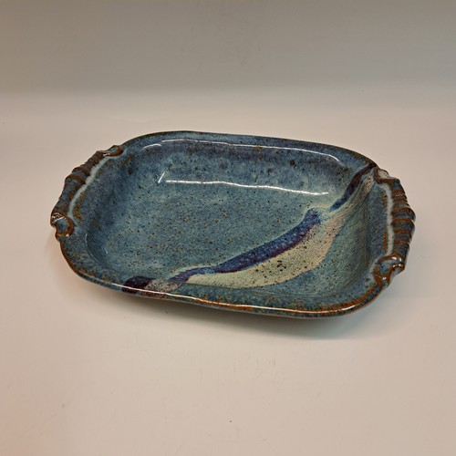 #230778 Baking Dish Blue/Red/White $14 at Hunter Wolff Gallery